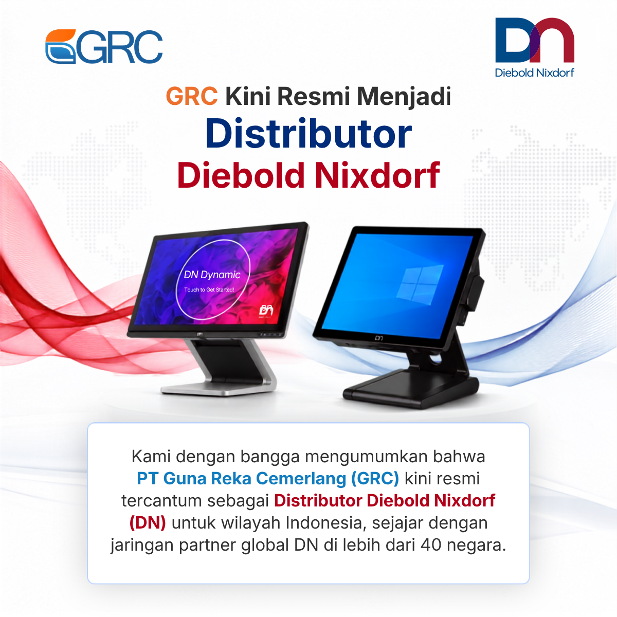 GRC menjadi distributor DN (LinkedIn Post)